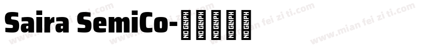 Saira SemiCo字体转换